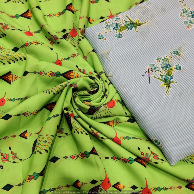 Georgette Print , Width : 44”