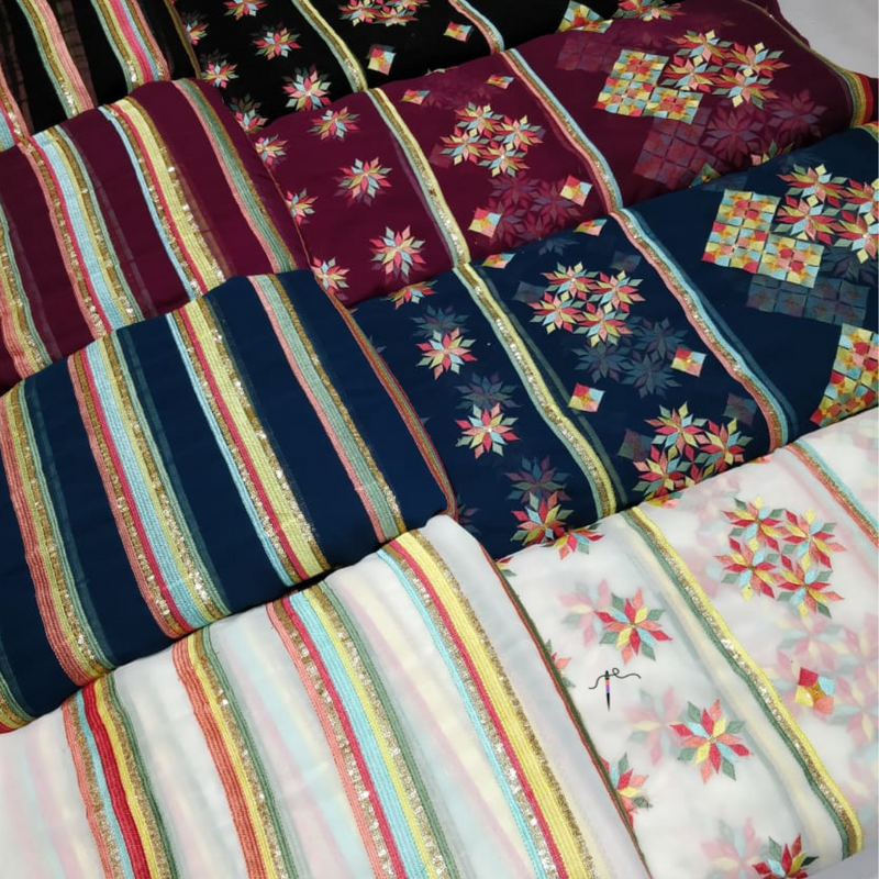 Georgette Combinations, Width 44"