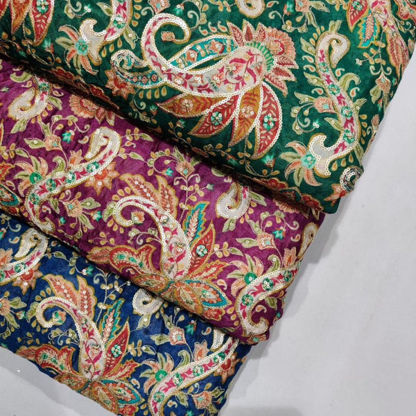 Pure Chinon chiffon Embroideries 44"