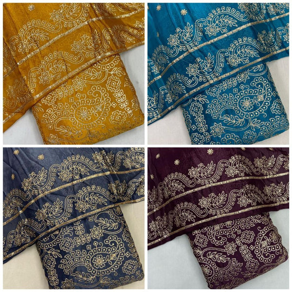 Pure Chinon Chiffon Embroideries 44"
