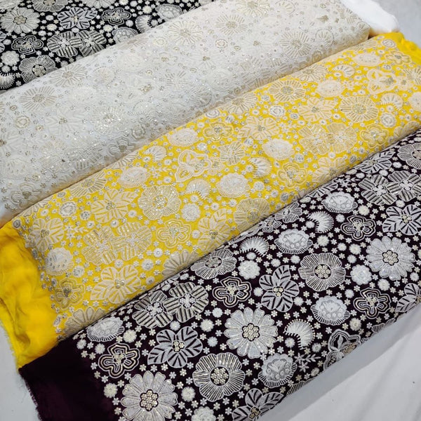 Pure Georgette Embroideries 54"
