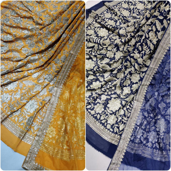 Georgette and Organza Embroideries 54" & 44" Combinations