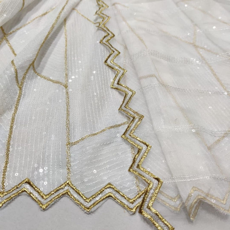 Pure Georgette and Organza Embroideries 54" & 44" Combinations