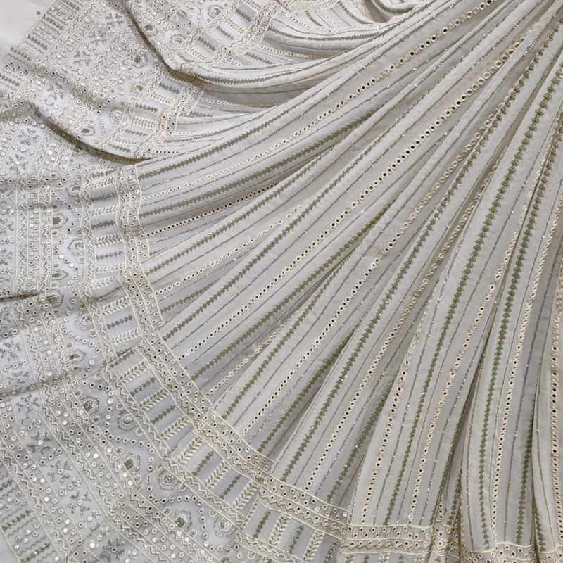 Pure Georgette , Width : 54"