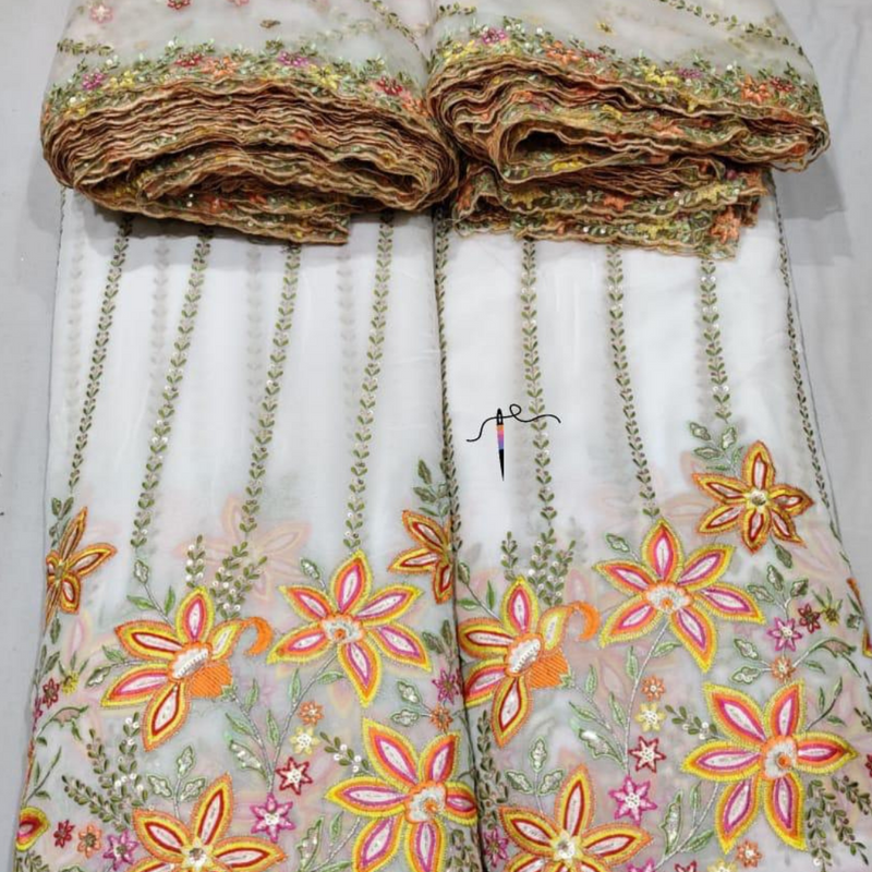 Pure Georgette 54" and Nett 44" Combinations