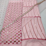 Pure Georgette and Nett Embroideries 54" & 44" Combinations