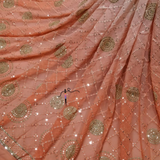 Pure Georgette , Width : 54"