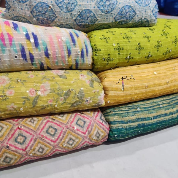 Pure chinon chiffon Embroideries 44”