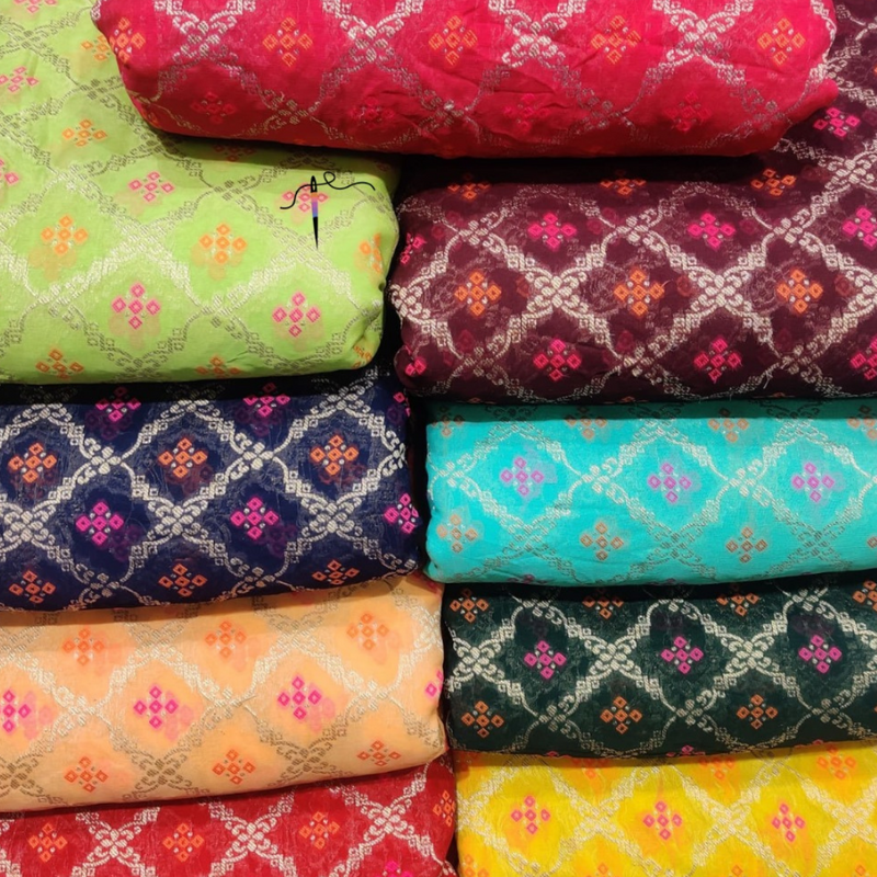 Pure Georgette , Weaves , Width : 44"