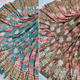Georgette Print plus Embroideries