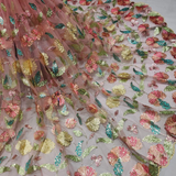 Nett Scallop Embroideries , Width : 56''