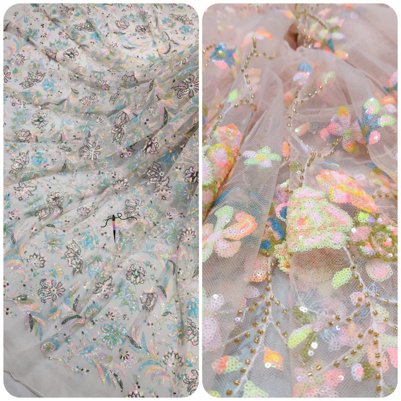 Nett, Sequin , Cut Daana , Width : 58"
