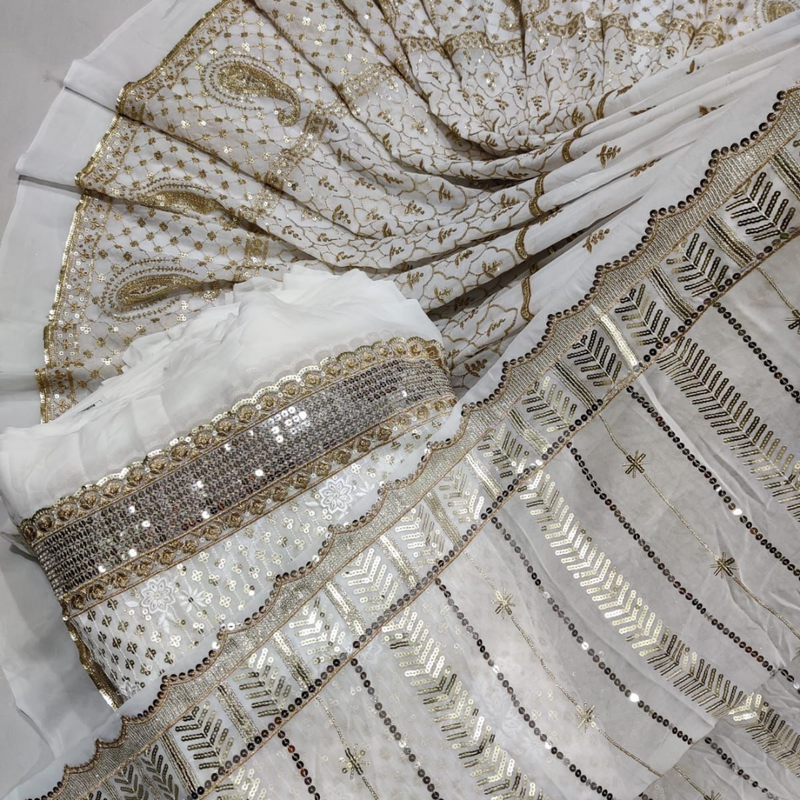 Pure Georgette Embroideries 54" & 44" Combinations