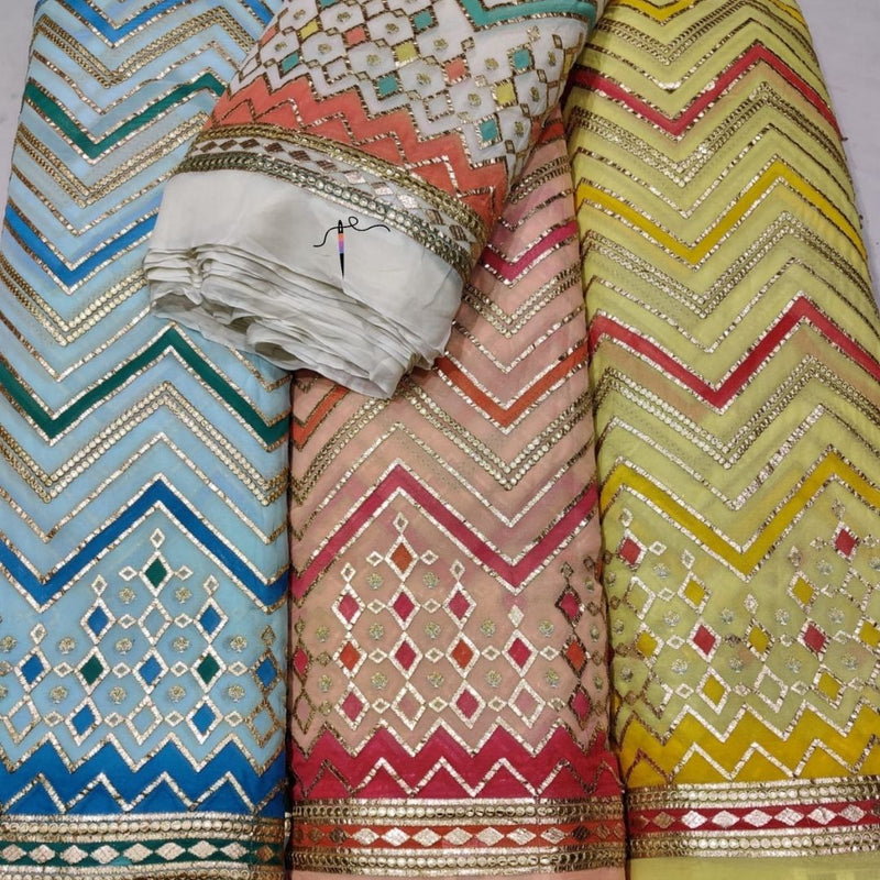 Pure Georgette Embroideries 54"