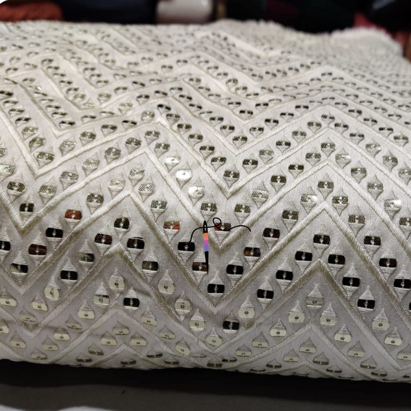 54" Silk Embroideries Combinations