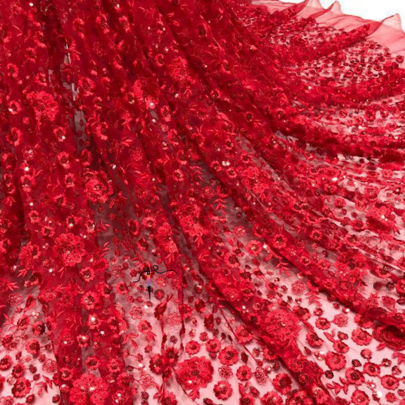 Nett Heavy Embroidery, Width : 44''