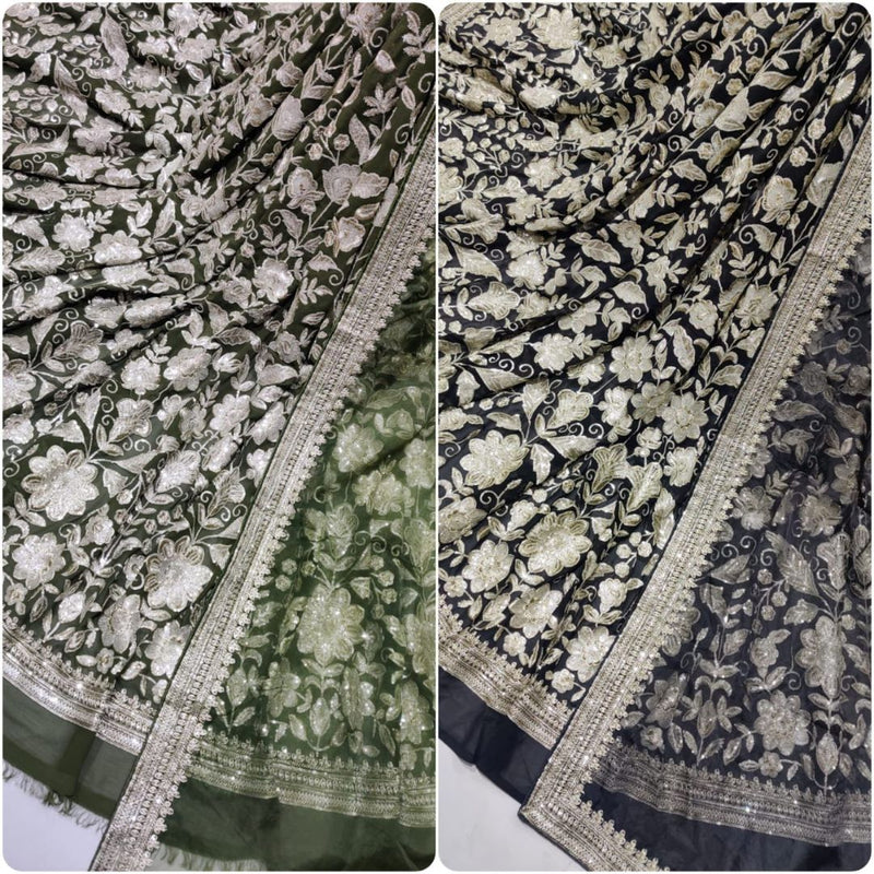 Georgette and Organza Embroideries 54" & 44" Combinations