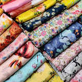 Pure Silk Chanderi , Width : 44"