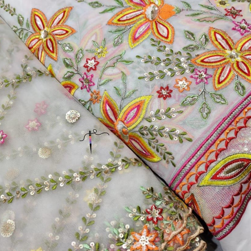 Pure Georgette 54" and Nett 44" Combinations