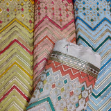 Pure Georgette Embroideries 54"