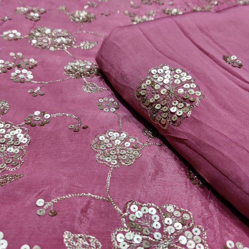 Pure Chinon Chiffon Embroideries 44" Combinations