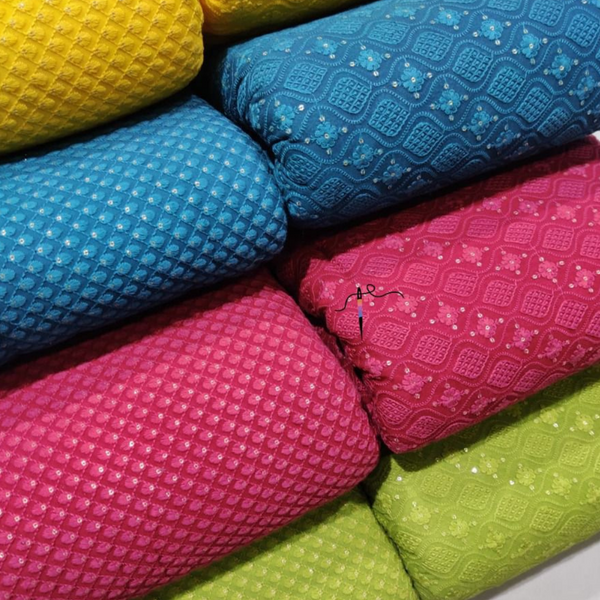 Pure Georgette, Width : 44"