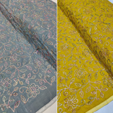 Velvet Embroideries , Width : 44"