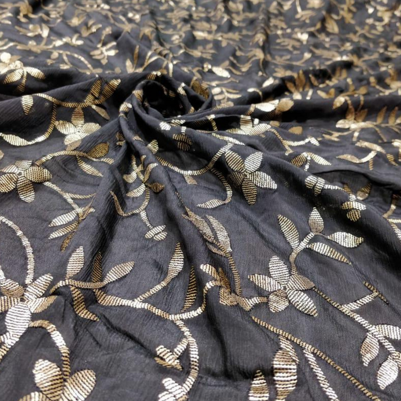 Pure Chinnon Chiffon Embroideries