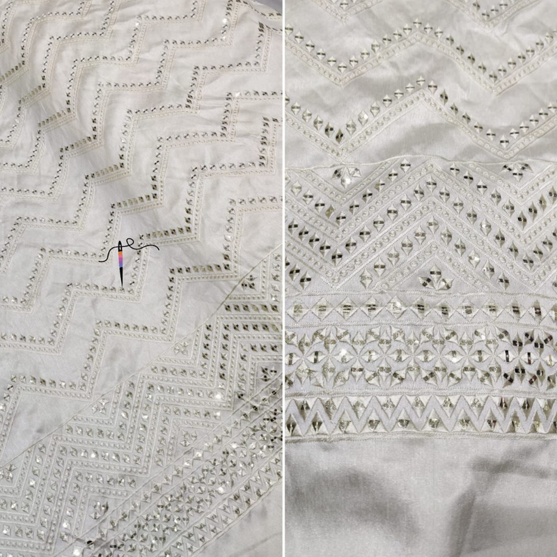 54" Silk Embroideries Combinations