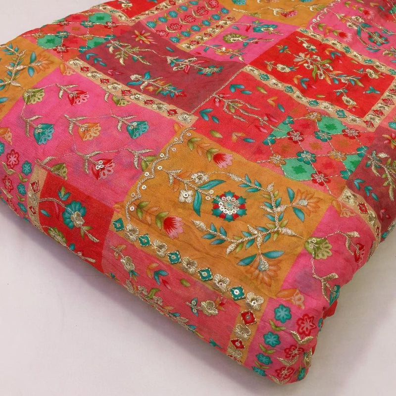 Pure Chinon Chiffon Embroideries 44"