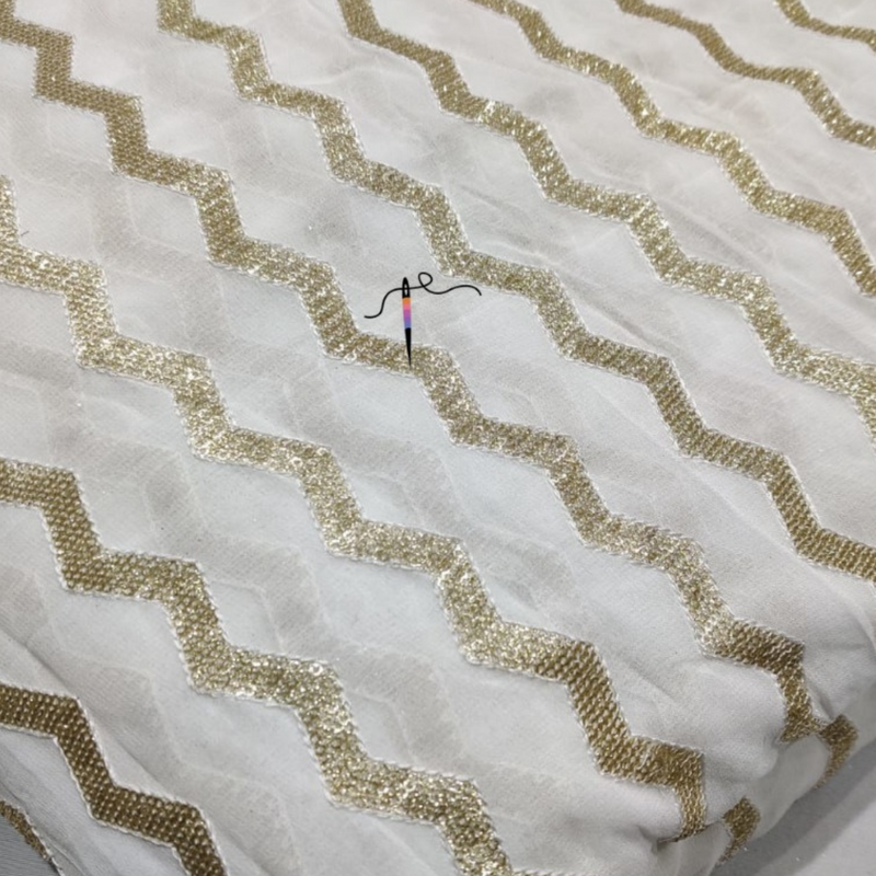 Pure Georgette, Width : 44"