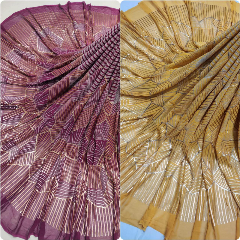 Pure Georgette Embroideries 54"