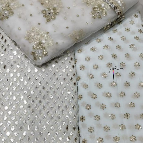 Pure Georgette 54" & Nett 44" Embroideries