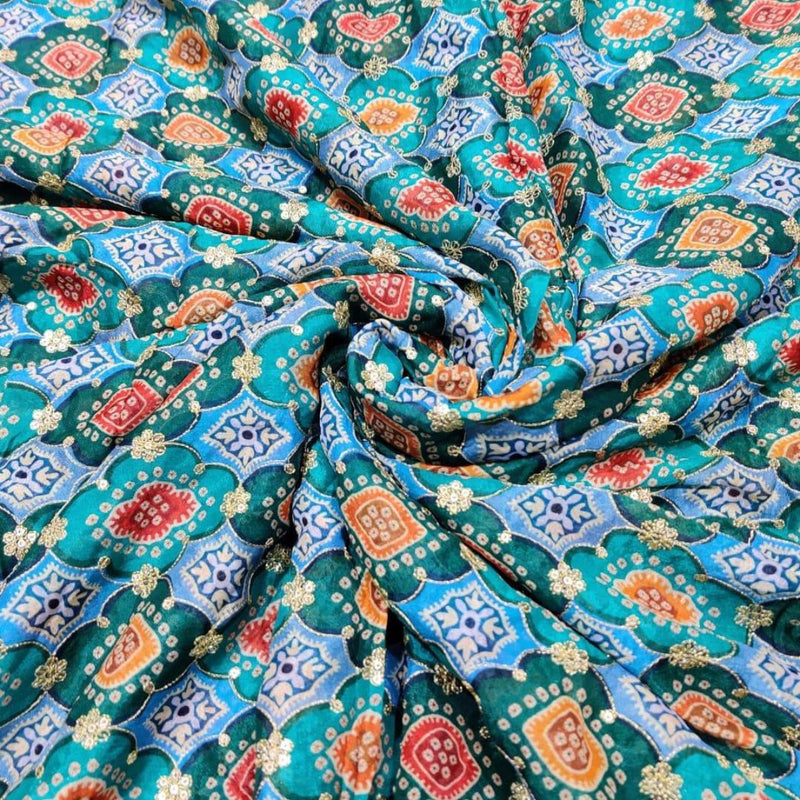 Pure Chinon Chiffon Embroideries 44"
