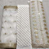 Pure Georgette and Nett Embroideries 54" & 44" Combinations