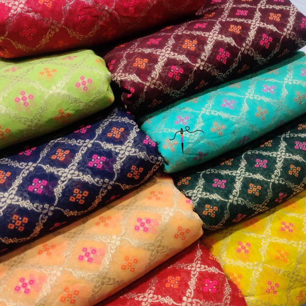 Pure Georgette , Weaves , Width : 44"
