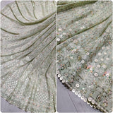 Pure Georgette Embroideries 54"