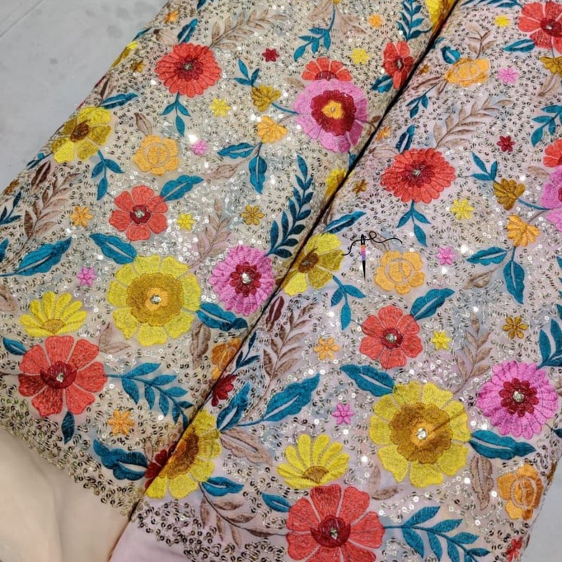 Georgette  Embroideries 54''