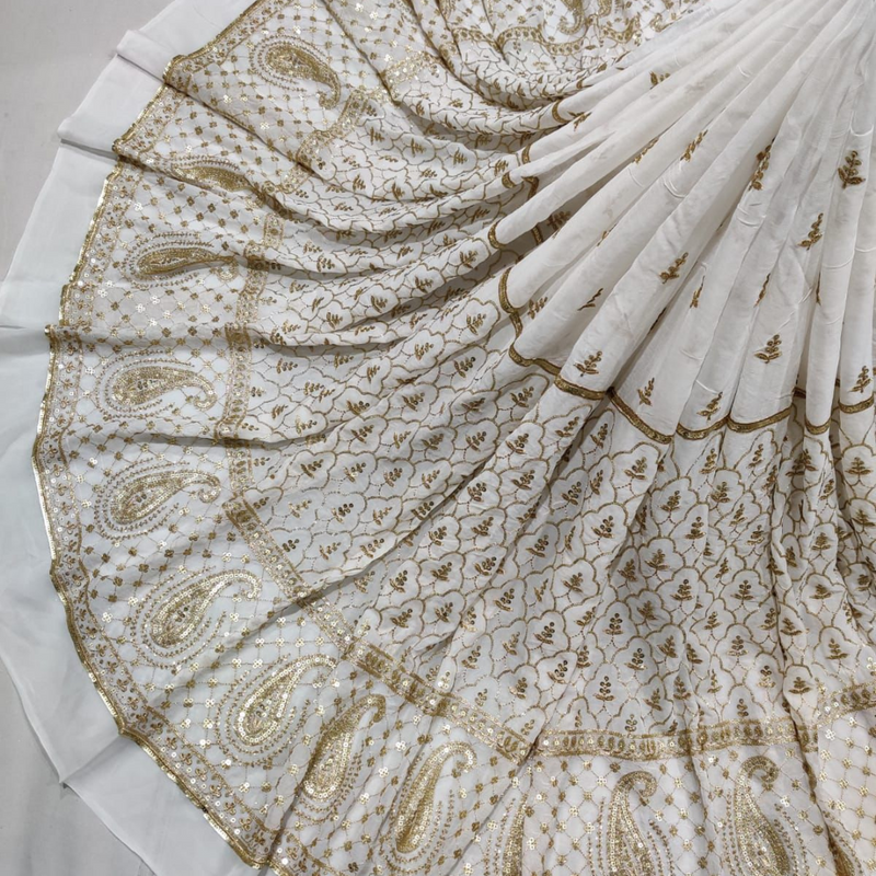 Pure Georgette Embroideries 54" & 44" Combinations