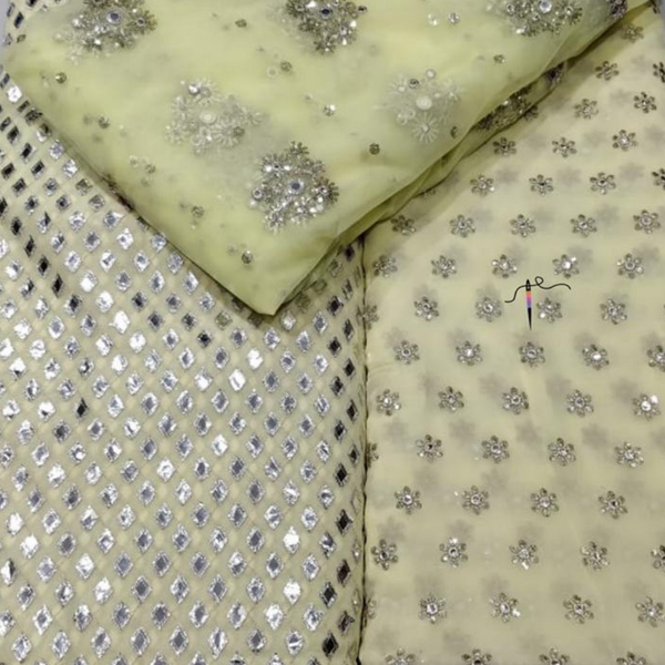 Pure Georgette 54" & Nett 44" Embroideries