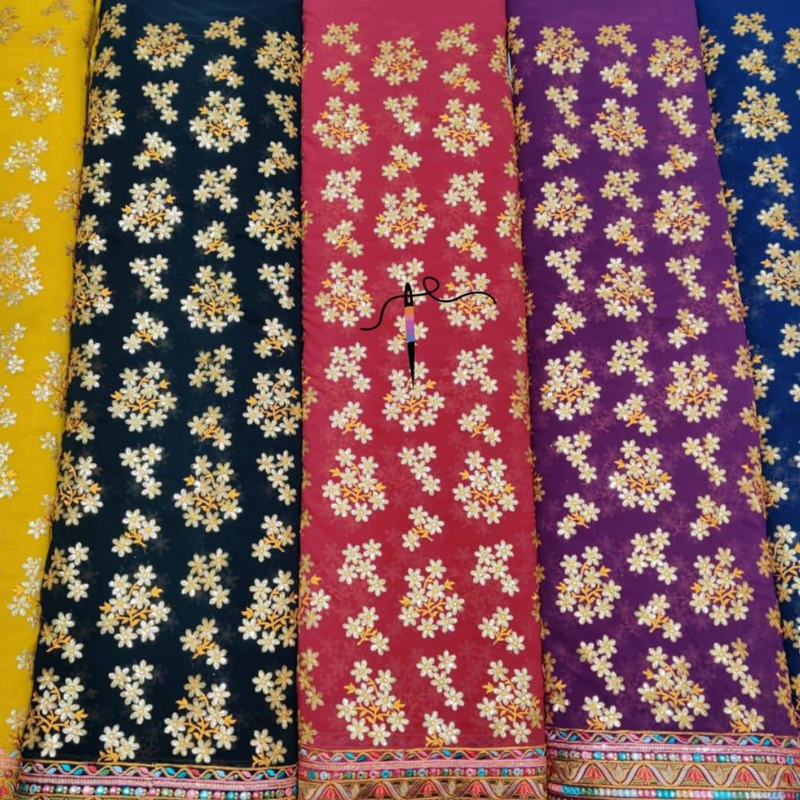 Georgette Embroideries, 54"