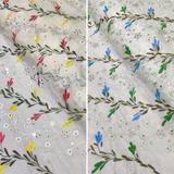 Pure Chinnon Chiffon Embroideries, 44"