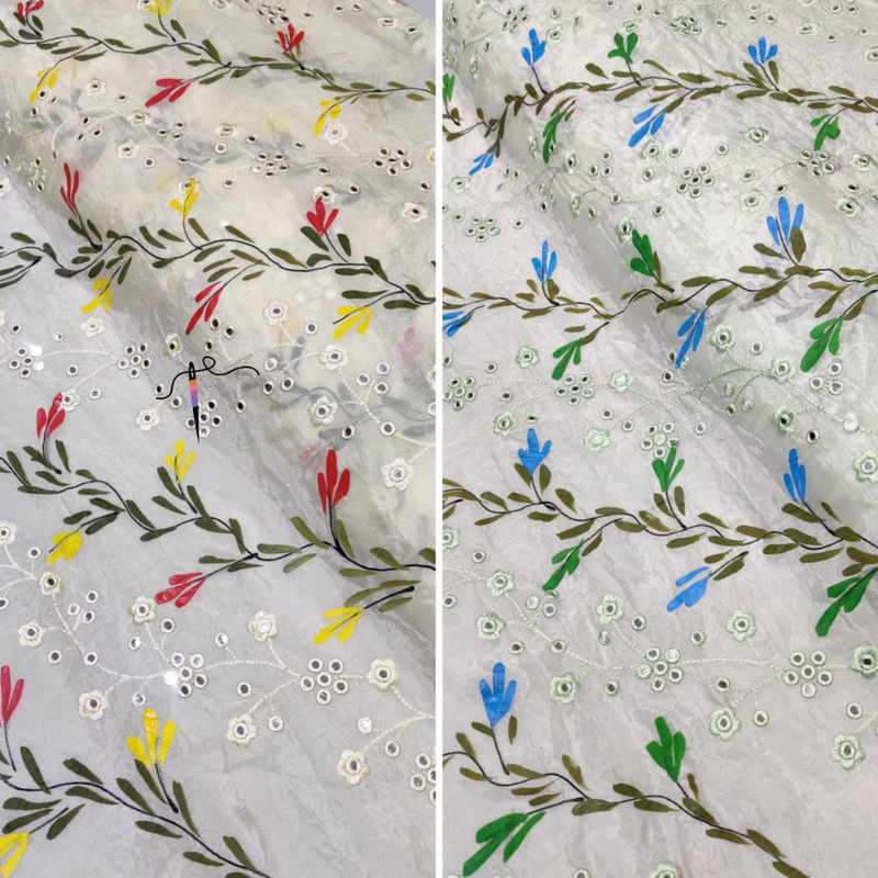 Pure Chinnon Chiffon Embroideries, 44"