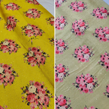 Velvet micro, Print & Embroidery , Width : 44”