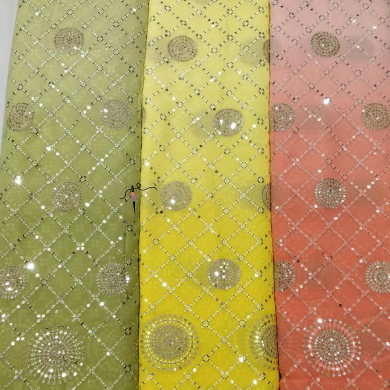 Pure Georgette , Width : 54"