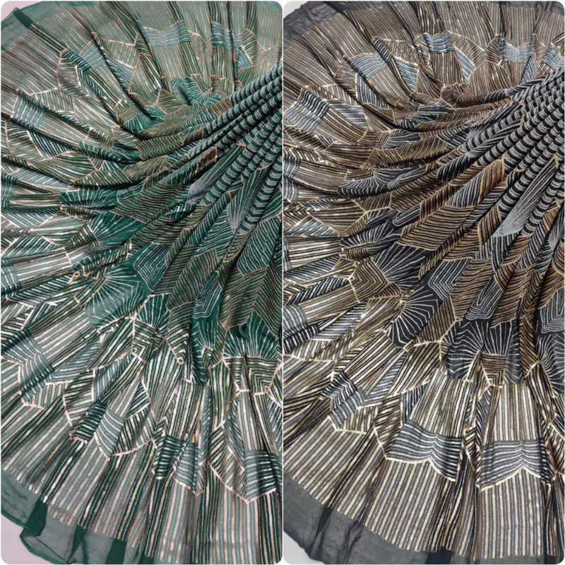 Pure Georgette Embroideries 54"