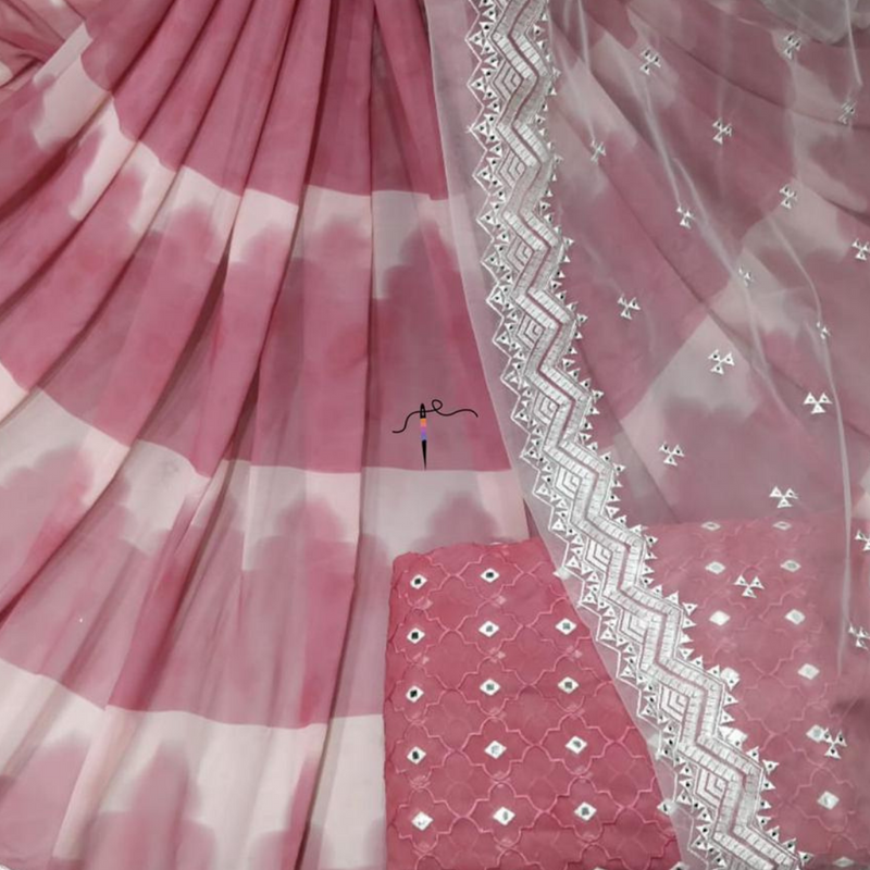 Georgette & Nett Embroideries Combination