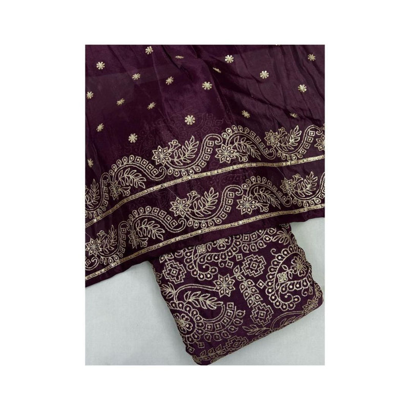 Pure Chinon Chiffon Embroideries 44"