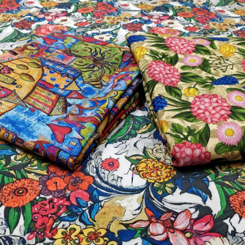 Soft Crepe Prints, 44"