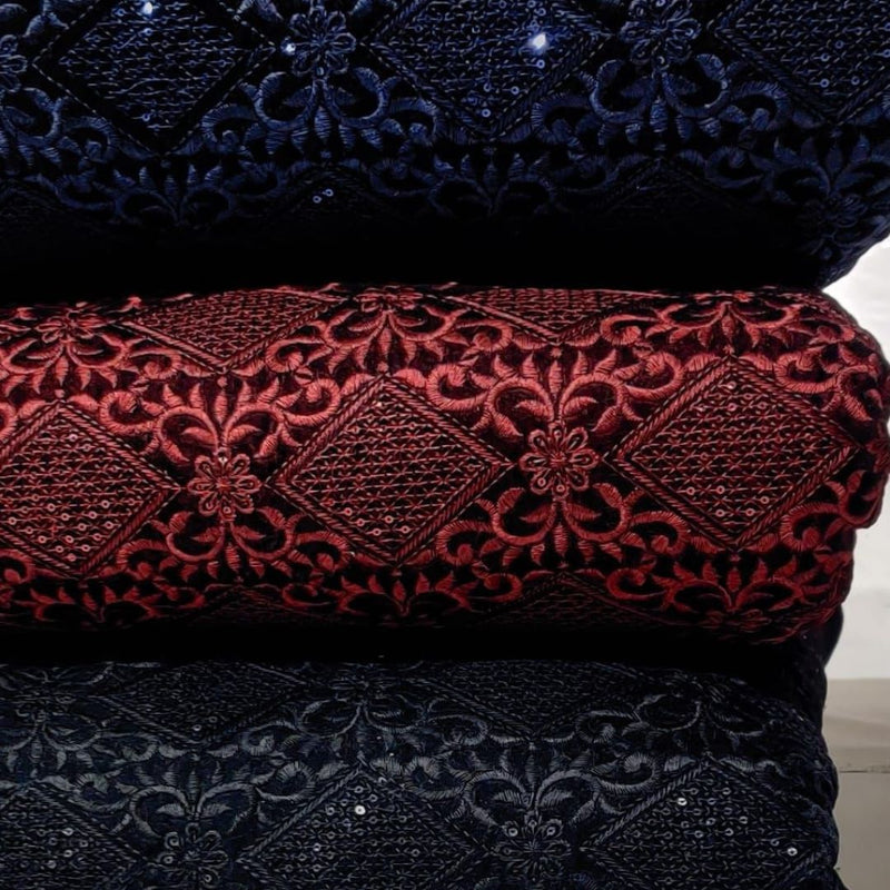 Velvet Embroideries 44"